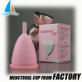 Feminine hygiene silicone menstrual cup folds